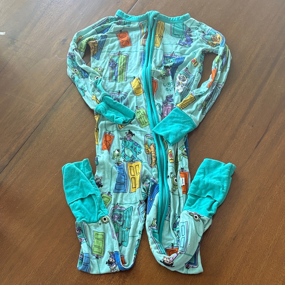 Little Sleepies Monsters Inc Zippy Size 2T